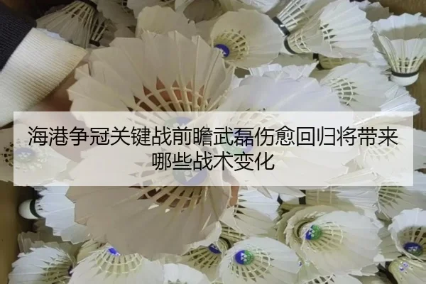 海港争冠关键战前瞻武磊伤愈回归将带来哪些战术变化